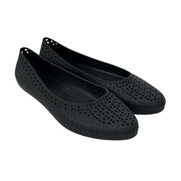 Okabashi Womens Perforated Black Slip-On Ballet Flats SZ US 9 EU 39 Waterprooft - Picture 12 of 12